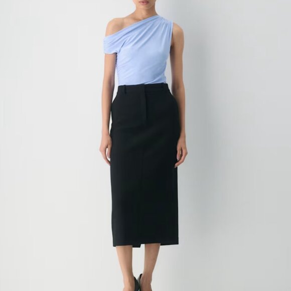 NWT Aritzia BABATON Gallery Top Dayflower Blue S - Picture 2 of 9